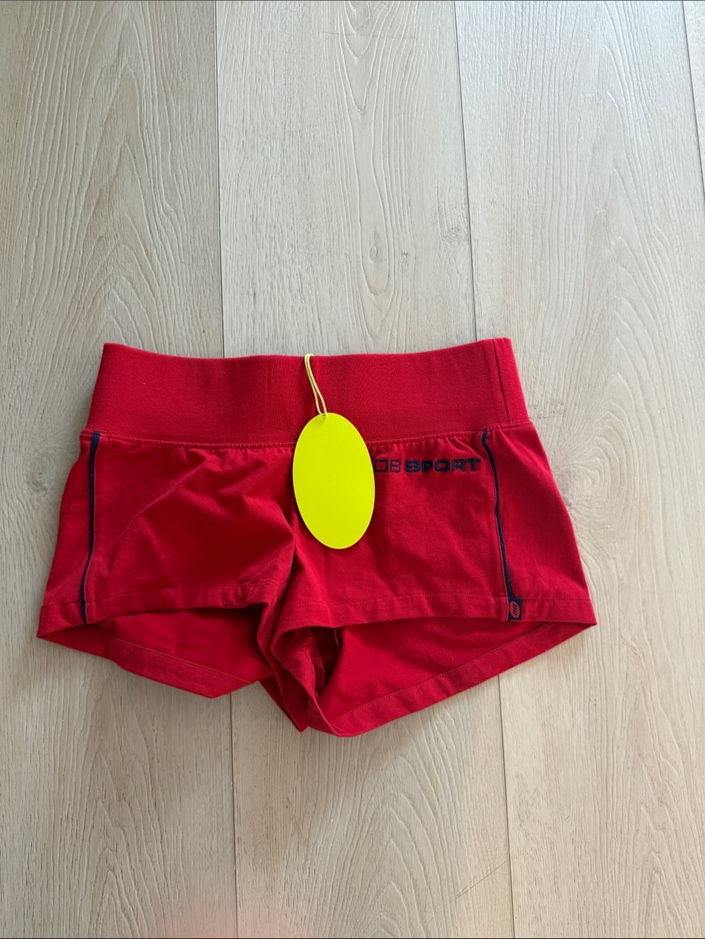 Dairy Boy Red Women's Stretch Sport Shorts Medium